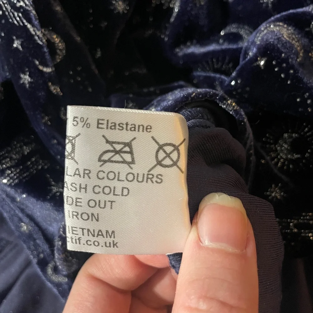 Collectif Trixie Celestial Velvet Swing Dress NWT - Picture 7 of 8